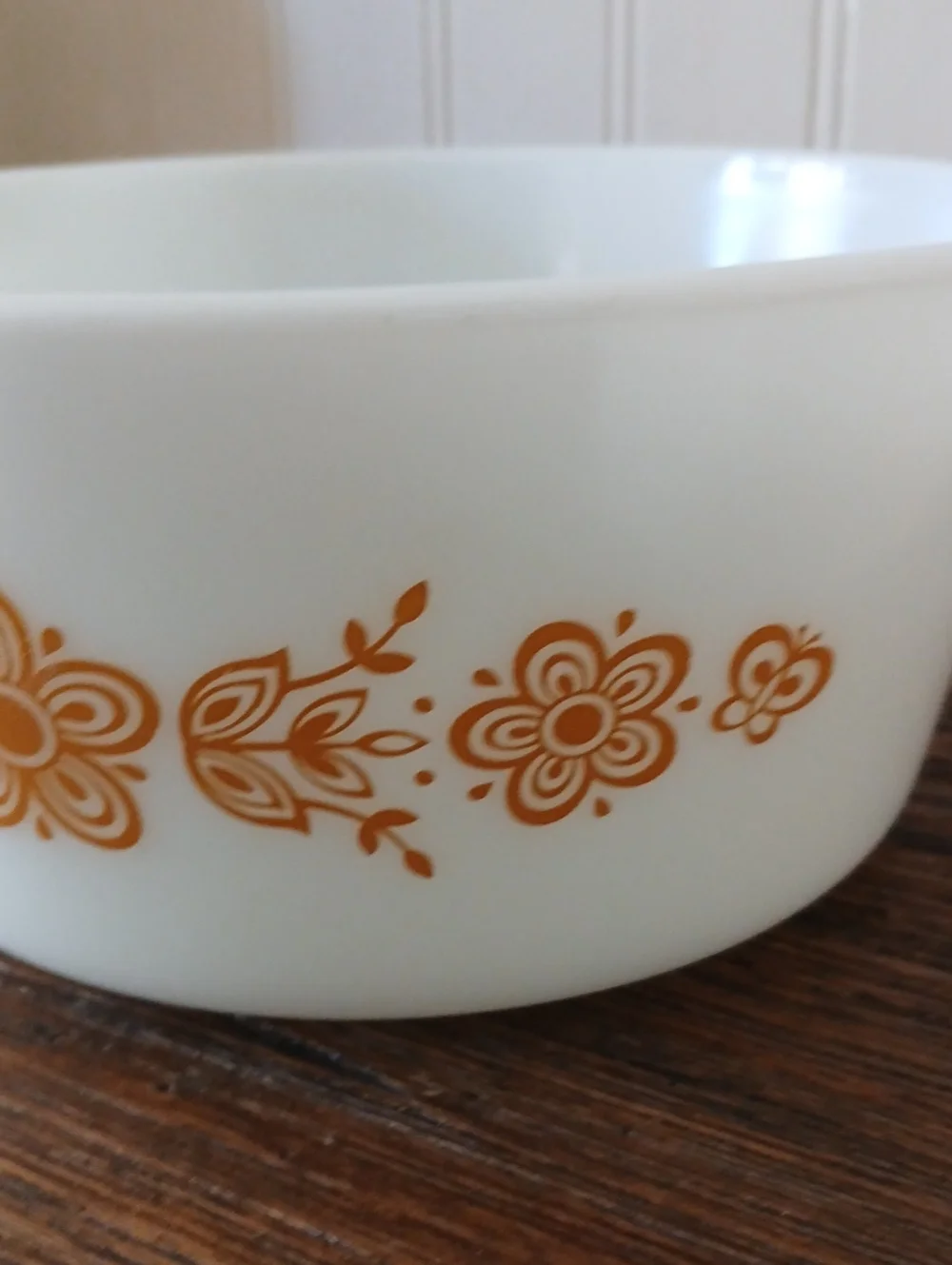 Vintage PYREX Cinderella  Casserole Dish Butterfly Gold Pattern USA